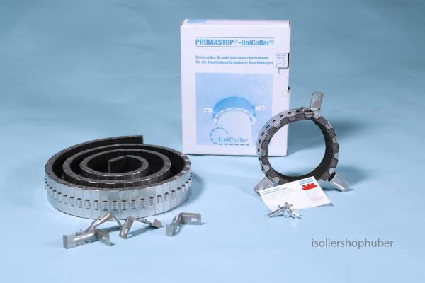 Promat Brandschutzrohrmanschette Rohrdurchm. 125 mm, incl. Befestigung für Kunststoffrohr